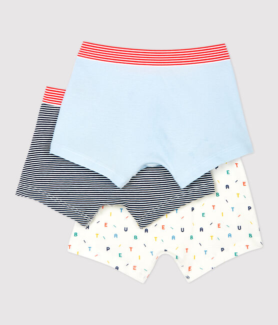 Lot de 3 boxers petit garçon en coton biologique variante 1