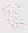 Pyjacourt en coton enfant blanc MARSHMALLOW/blanc MULTICO