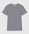 L'Iconique, gestreept T-shirt met korte mouw van ribstof voor dames blauw SMOKING/wit MARSHMALLOW