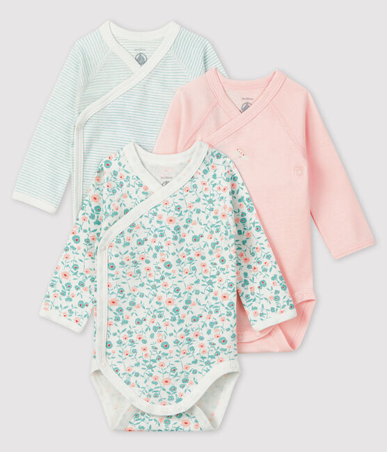 Lot de 3 bodies naissance manches longues bébé variante 2