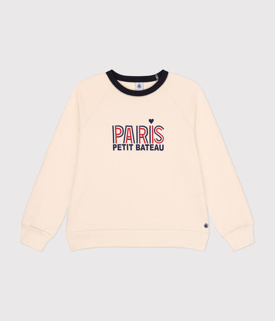 Sweatshirt van fleece voor dames ecru AVALANCHE