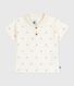Katoenen polo met korte mouwen en vintage bootjesprint voor baby's
