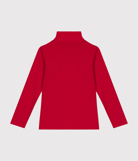 Sous-pull en coton enfant fille / garçon rouge CORRIDA