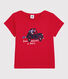 T-shirt manches courtes en coton bio enfant fille