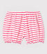 Culotte bloomer rayée en coton bébé fille.