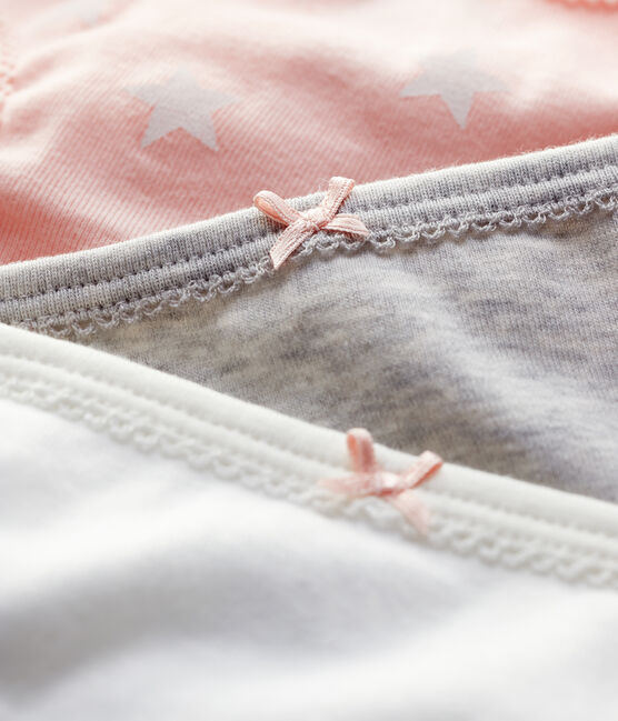 Lot de 3 culottes imprimé étoiles petite fille en coton variante 1