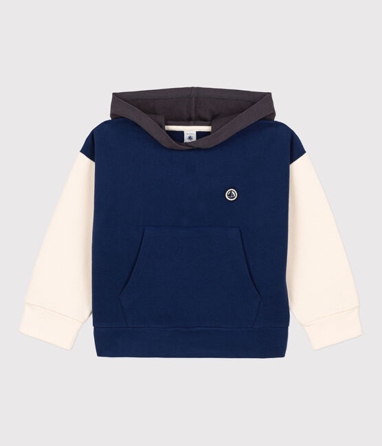 Sweatshirt met kap voor meisjes / jongens blauw MEDIEVAL/wit MULTICO