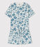 Pyjacourt fleur femme en coton blanc MARSHMALLOW/ ROVER
