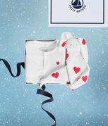 Ensemble cadeau naissance en velours variante 1