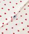 Gigoteuse bébé en velours imprimé coeurs TOG 3 blanc MARSHMALLOW/rouge TERKUIT
