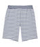Short garçon rayé blanc ECUME/bleu MEDIEVAL