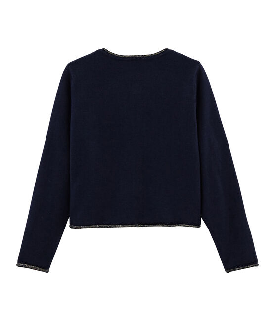 Tricot cardigan meisjes blauw SMOKING