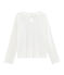 T-shirt meisjes wit MARSHMALLOW
