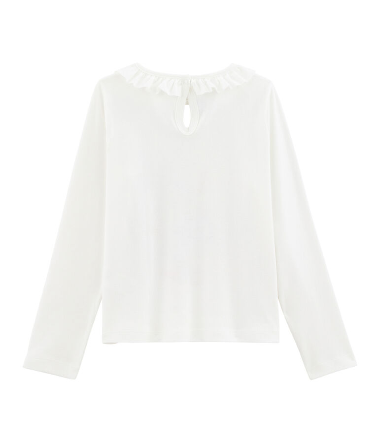 Tee-shirt enfant fille blanc MARSHMALLOW