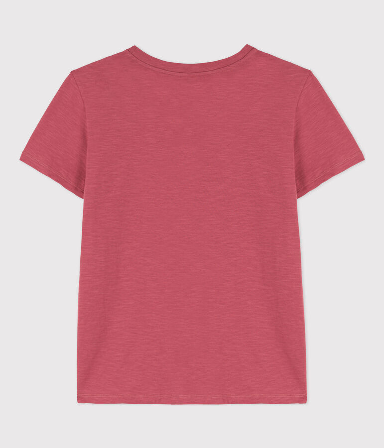 LE DROIT, katoenen T-shirt voor dames met ronde hals roze