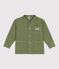 Veste enfant en coton unie vert OLIVINE