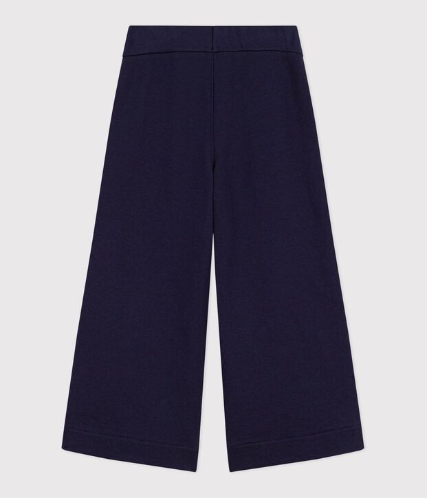 Pantalon de jogging enfant en coton bleu marine