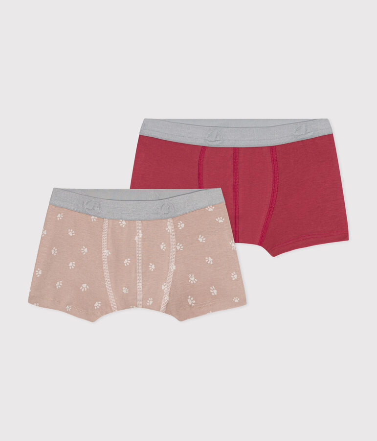 Lot de 2 boxers en coton multicouleur