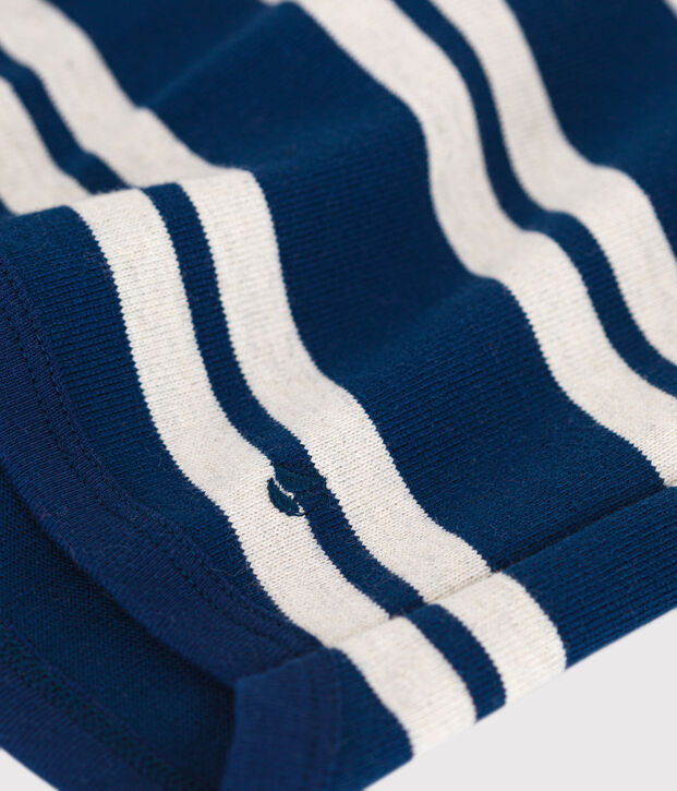 Sweatshirt van dikke jersey voor baby's. blauw/beige