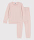 Pyjama voor meisjes/jongens in geruwde badstof