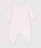 Pyjama b&eacute;b&eacute; en velours avec col imprim&eacute; &agrave; fleurs rose/multicouleur