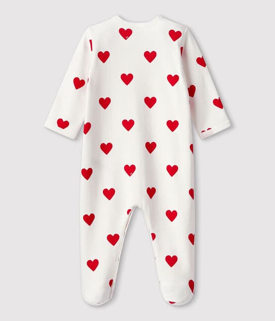 Pyjama à cœurs rouges bébé A00BT01