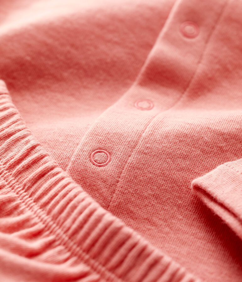 Set met 2 stuks in biologisch tubic voor baby's roze