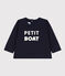 T-shirt met lange mouwen in jersey voor baby's blauw SMOKING