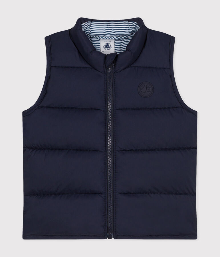 Doudoune sans manches matelass&eacute;e b&eacute;b&eacute; bleu