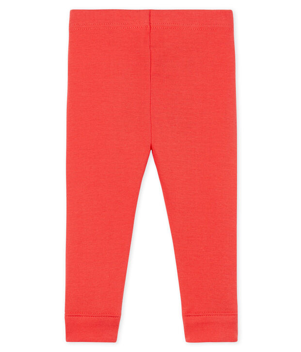 Legging b&eacute;b&eacute; fille rouge