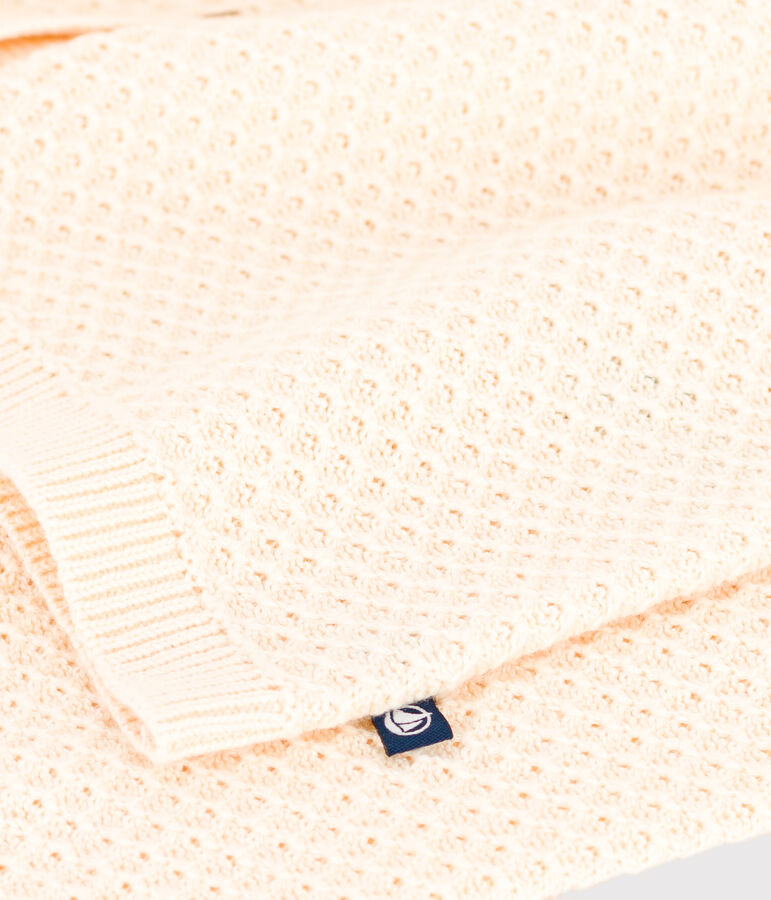 Cardigan voor meisjes in katoen ecru AVALANCHE