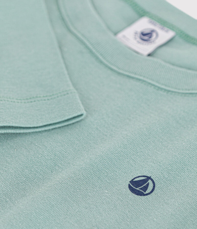 T-shirt met lange mouwen van ribstof voor jongens/meisjes groen