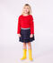 Jupe en coton enfant unie bleu SMOKING