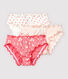 Lot de 3 culottes volantées fleur de cerisier petite fille