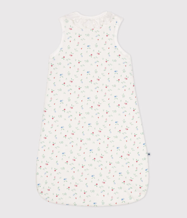 Katoenen babytrappelzak met vruchtenprint TOG 2 wit/multicouleur