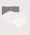 2 bavoirs bandanas bébé en coton variante 1