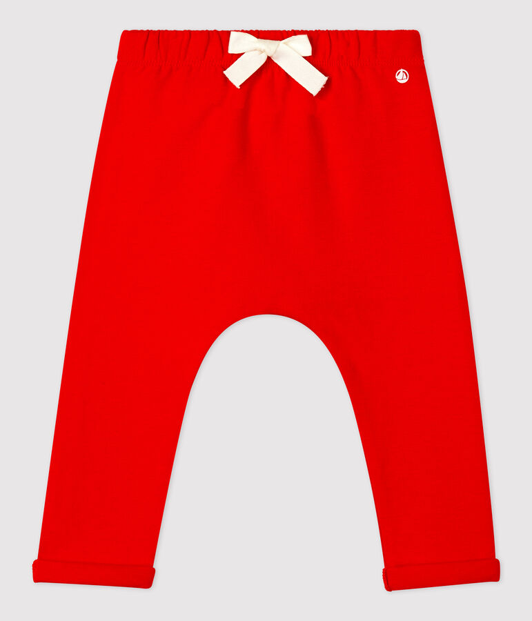 Pantalon en jersey &eacute;pais b&eacute;b&eacute; rouge