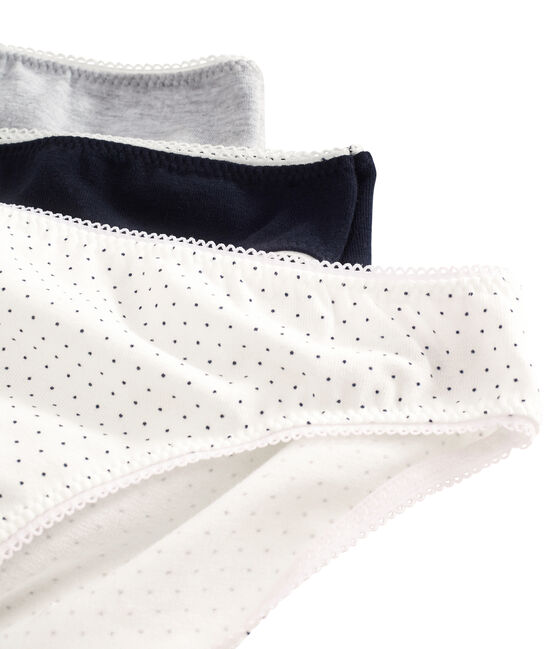 Trio de culottes fille en coton stretch variante 1