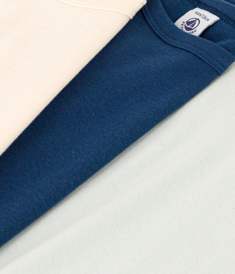 Set van 3 T-shirts voor jongens met lange mouwen in katoen variante 1