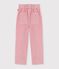 Fluwelen broek voor kinderen roze