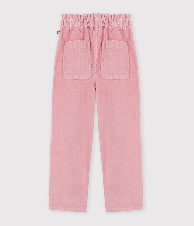 Fluwelen broek voor kinderen roze