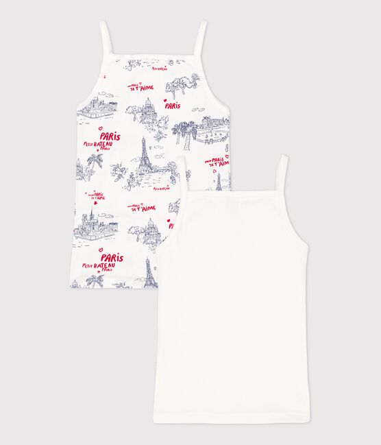 Lot de 2 chemises à bretelles petite fille en coton variante 1