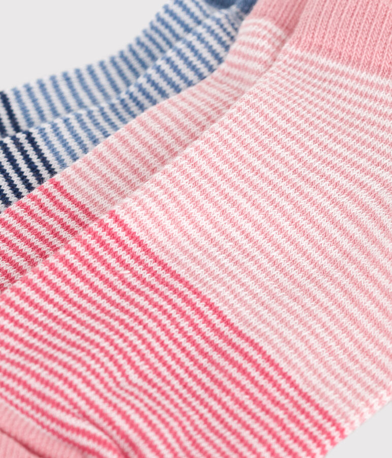 2 paar kindersokken voor meisjes in milleraies katoen variante 1