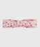 Poplin haarband met bloemenprint voor baby's roze JOLI/wit MULTICO
