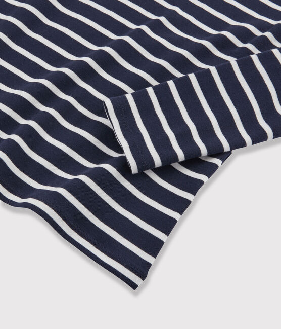 Iconische ondertrui Dames blauw SMOKING/wit MARSHMALLOW