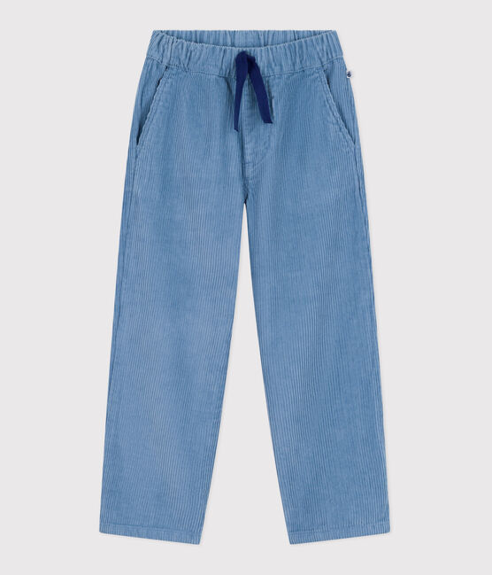 Effen fluwelen broek voor kinderen ADRIATIC