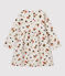 Gewatteerde jurk baby beige MONTELIMAR/wit MULTICO