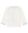 T-shirt met lange mouwen babyjongen wit MARSHMALLOW