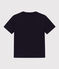 Tee-shirt manches courtes en coton enfant garçon bleu SMOKING
