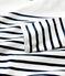 Iconische marinetrui van katoen Dames wit MARSHMALLOW/blauw SMOKING